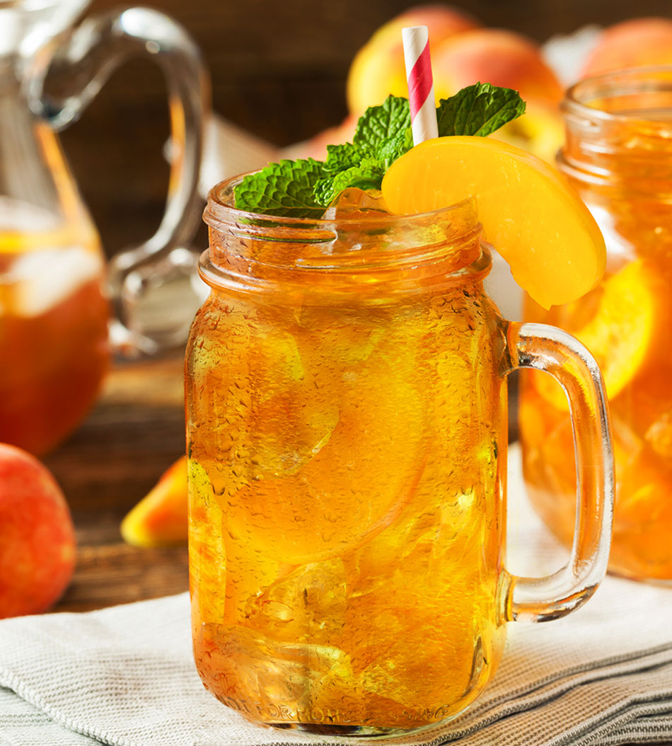 S&W Premium Food – Recipe – Peach Fruit Tea – S&W Peach Halves